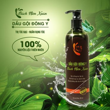 Dầu gội Đông Y Bách Niên Xuân trị tóc bạc, ngăn rụng tóc 300ml